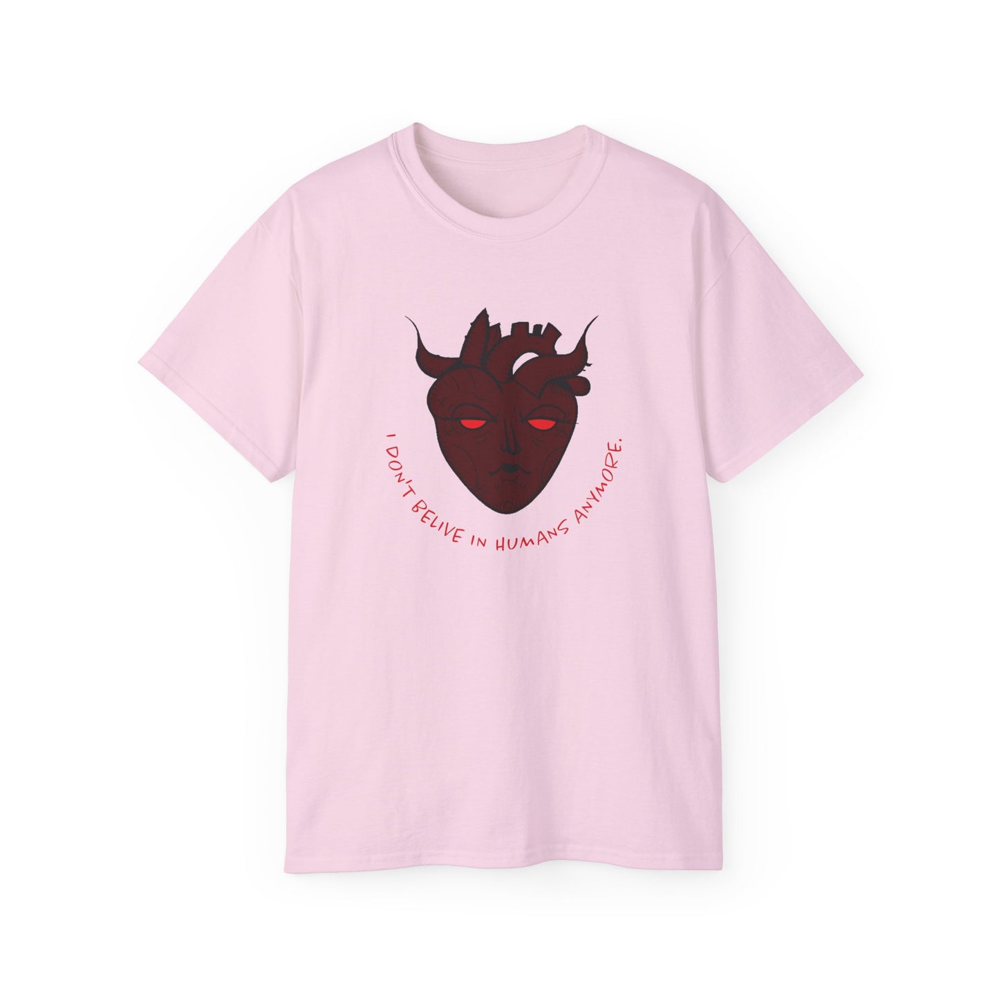 Disillusioned Heart Tee "I Don't Believe in Humans Anymore"