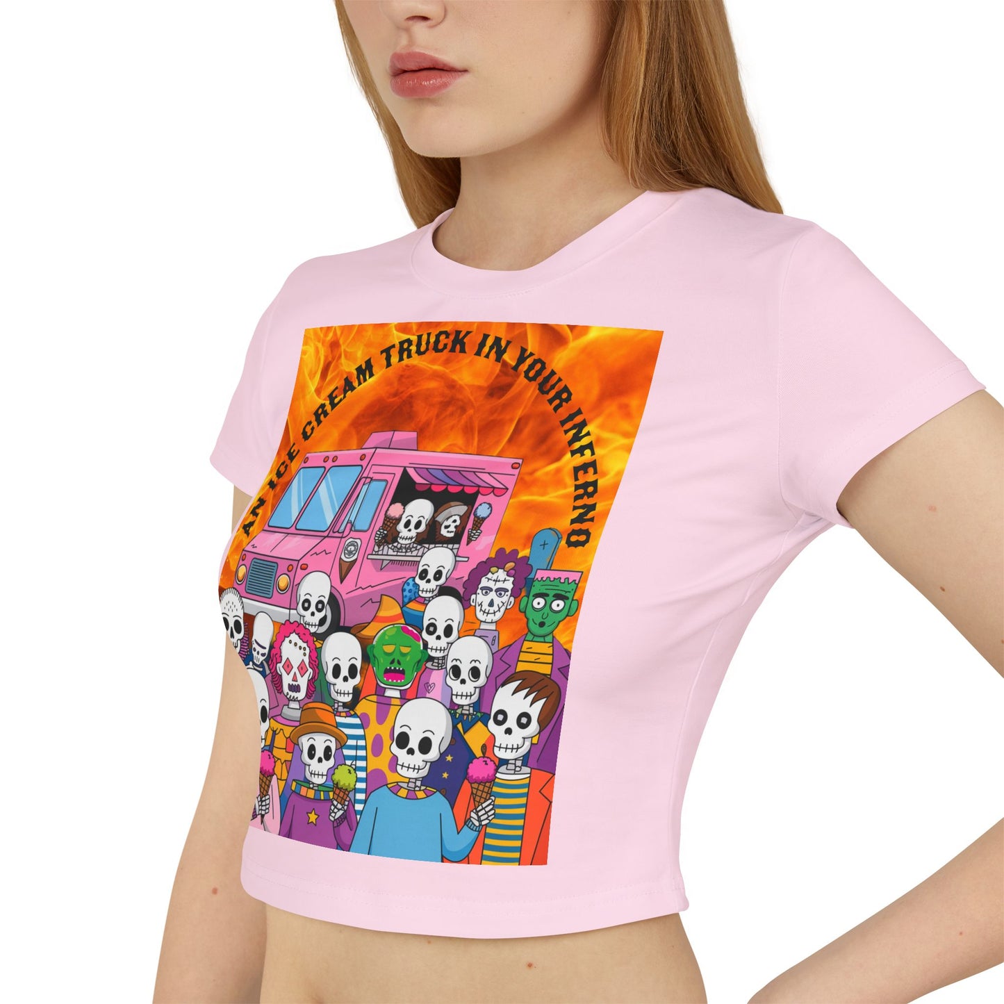 An Ice Cream Truck in Your Inferno Crop Top