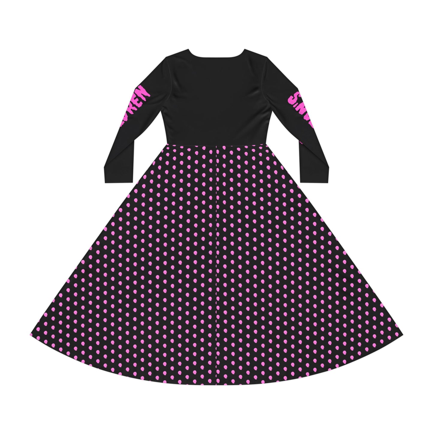 Infernal Elegance: Skull Bloom Dress