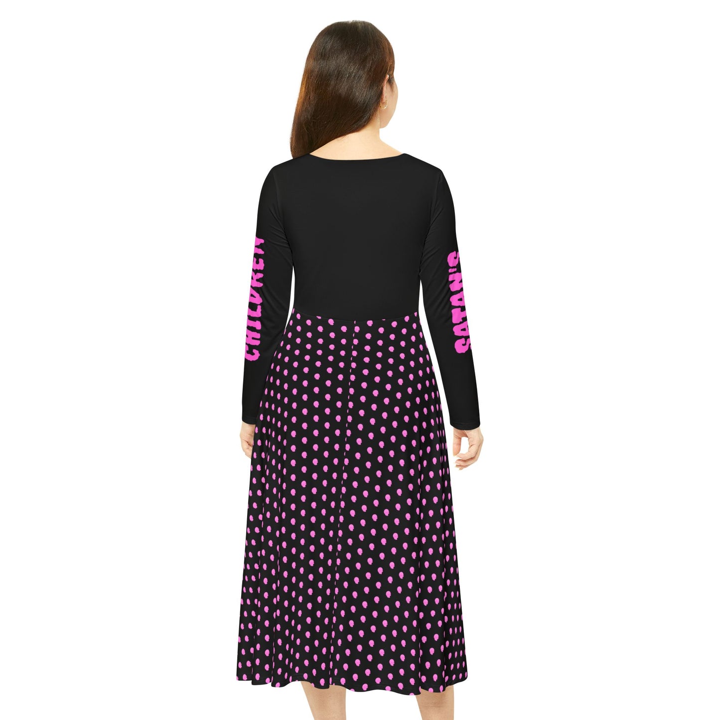 Infernal Elegance: Skull Bloom Dress