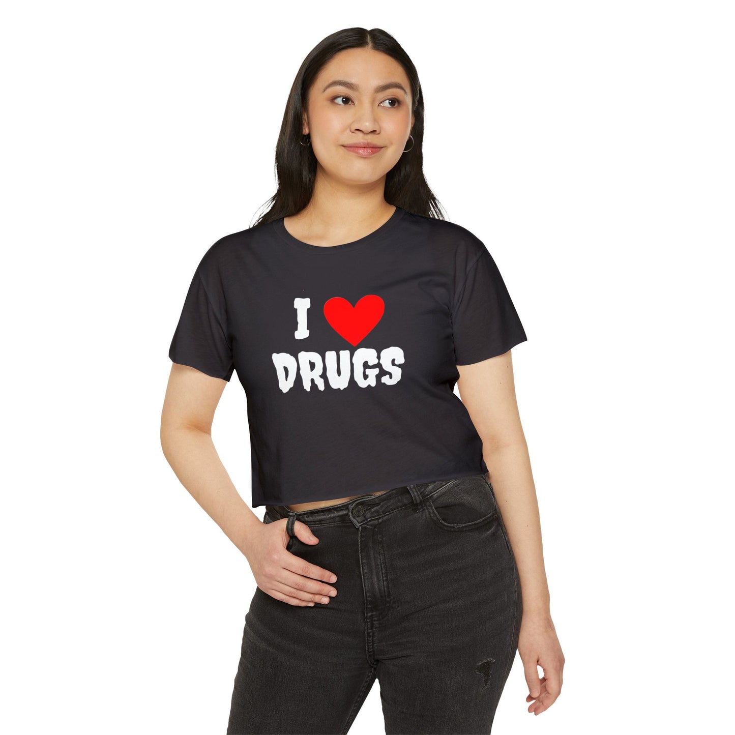 High on Vibes: I ♥ Drugs Crop Top