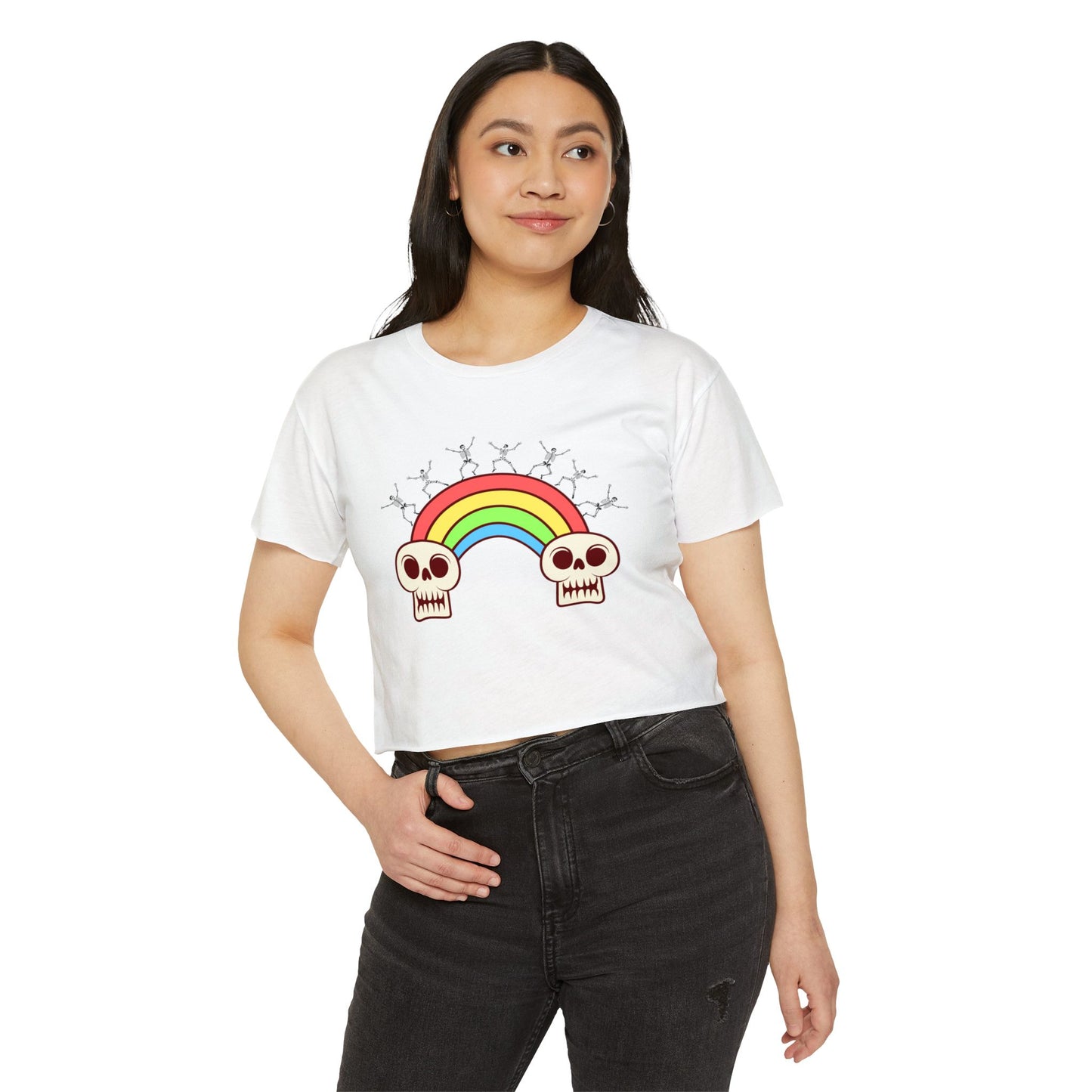 Deathly Rainbow Crop Top