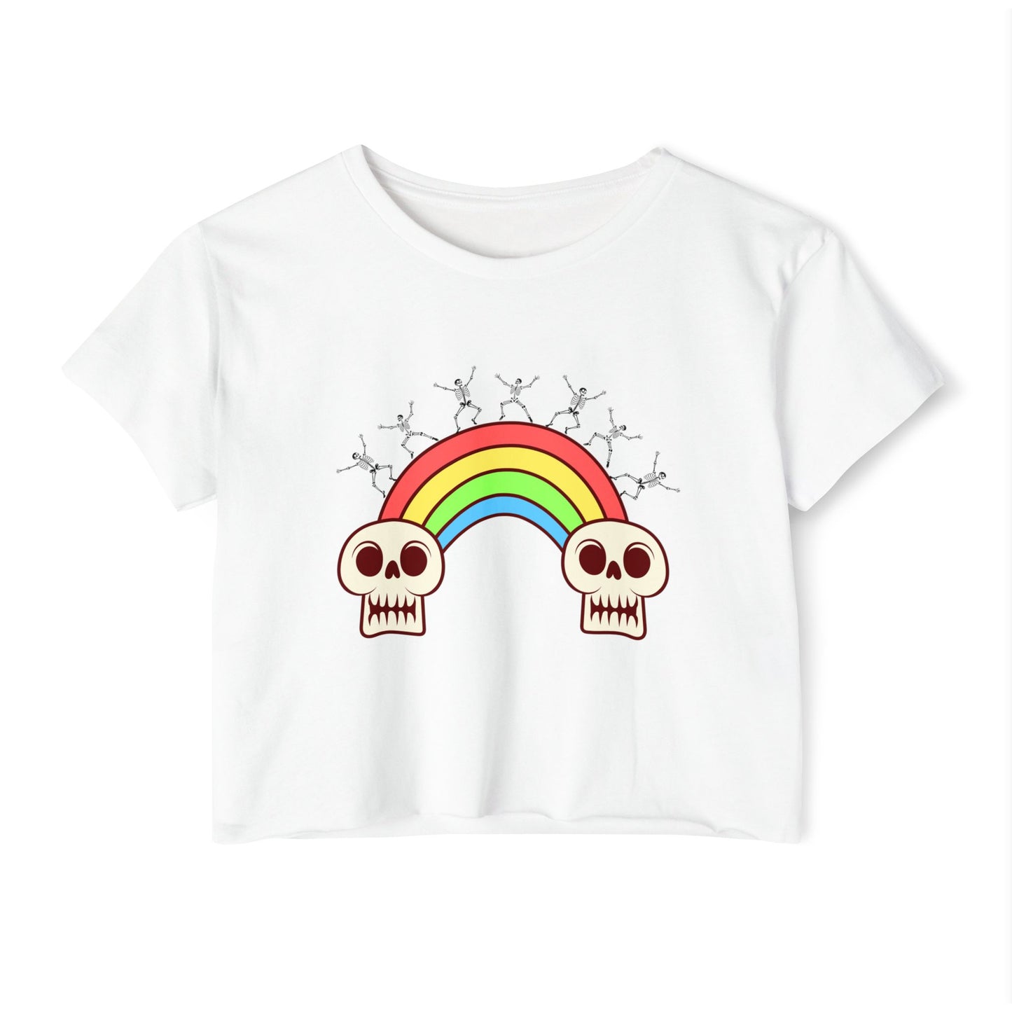 Deathly Rainbow Crop Top