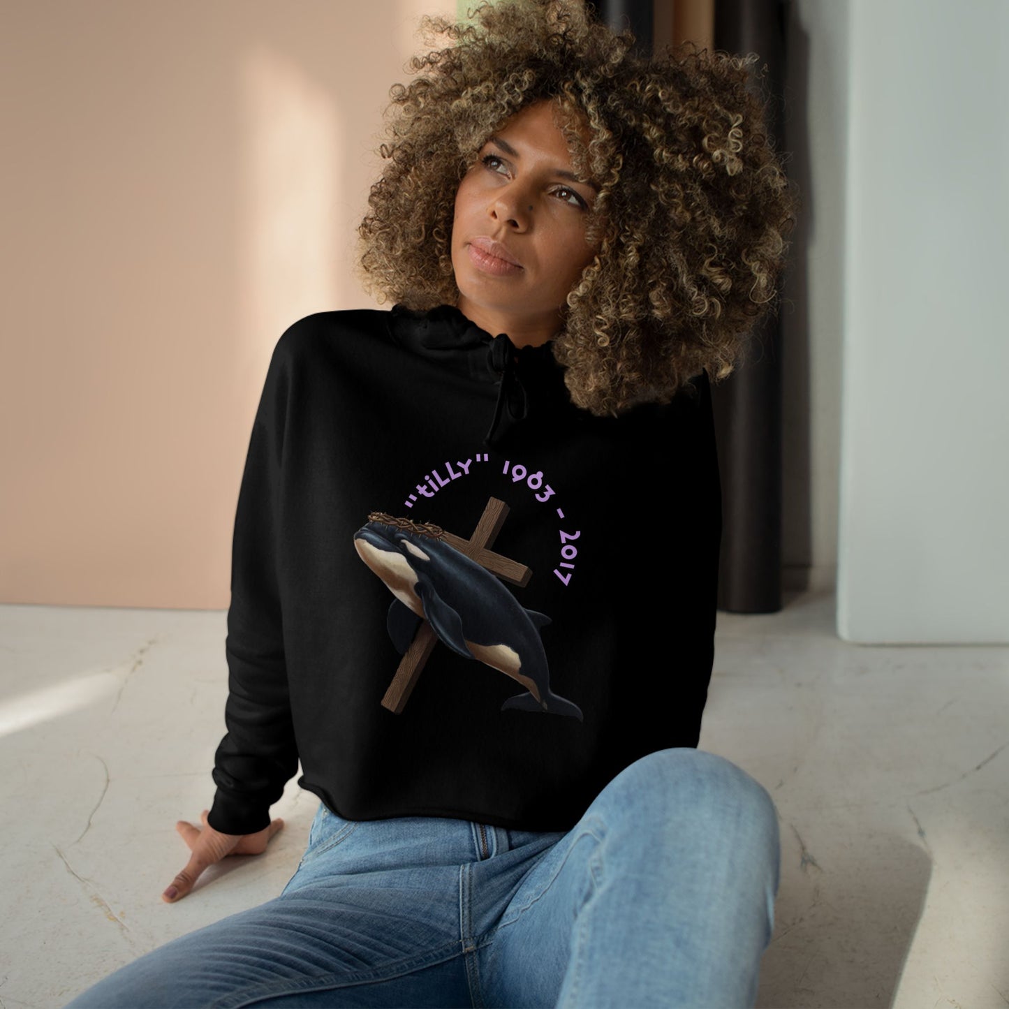 "Martyr of the Deep" Crop Top Hoodie