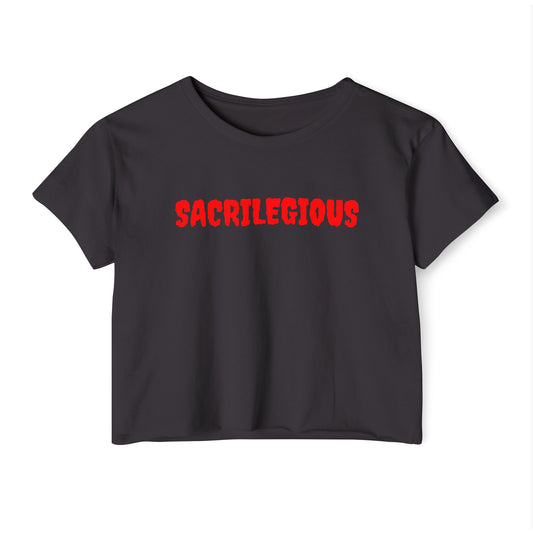 Sacrilegious Crop Top - Satan's Children Mood Collection Exclusive