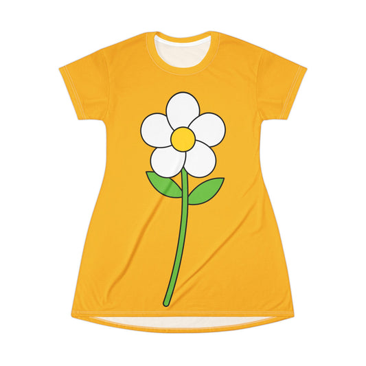 Blossom in Darkness: Daisy Tee Shirt Dress