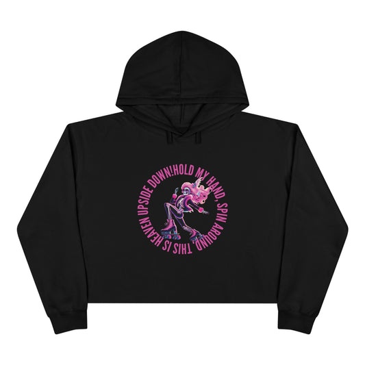 Heaven Upside Down Cropped Hoodie