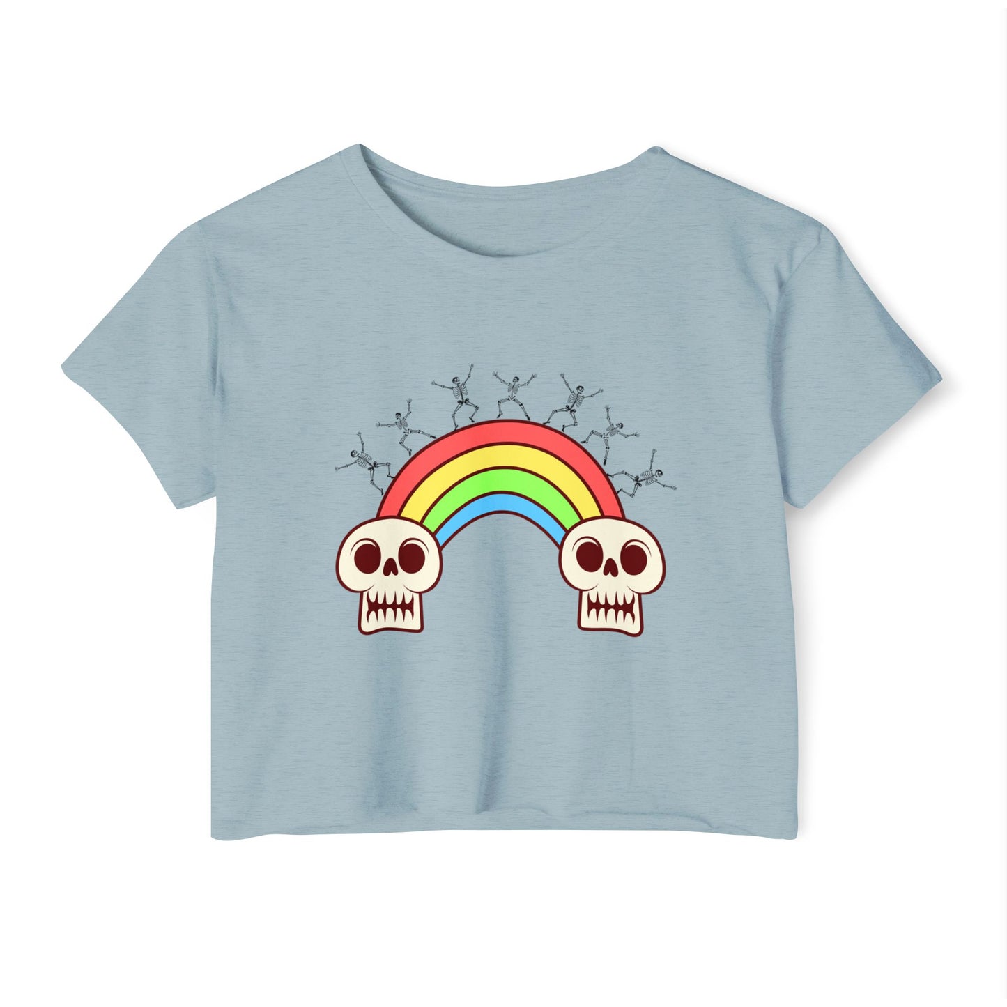 Deathly Rainbow Crop Top