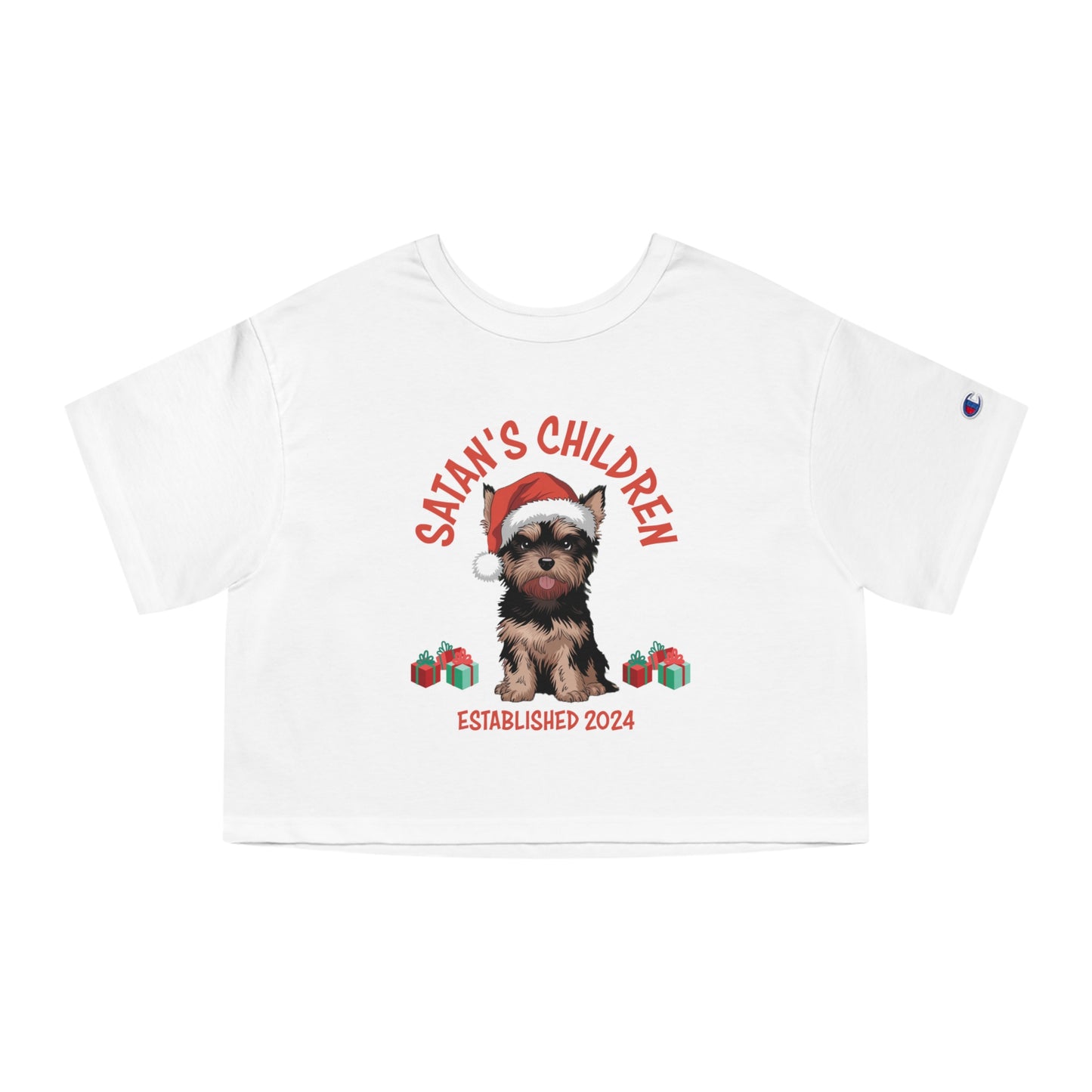 Festive Rebel Yorkie Crop