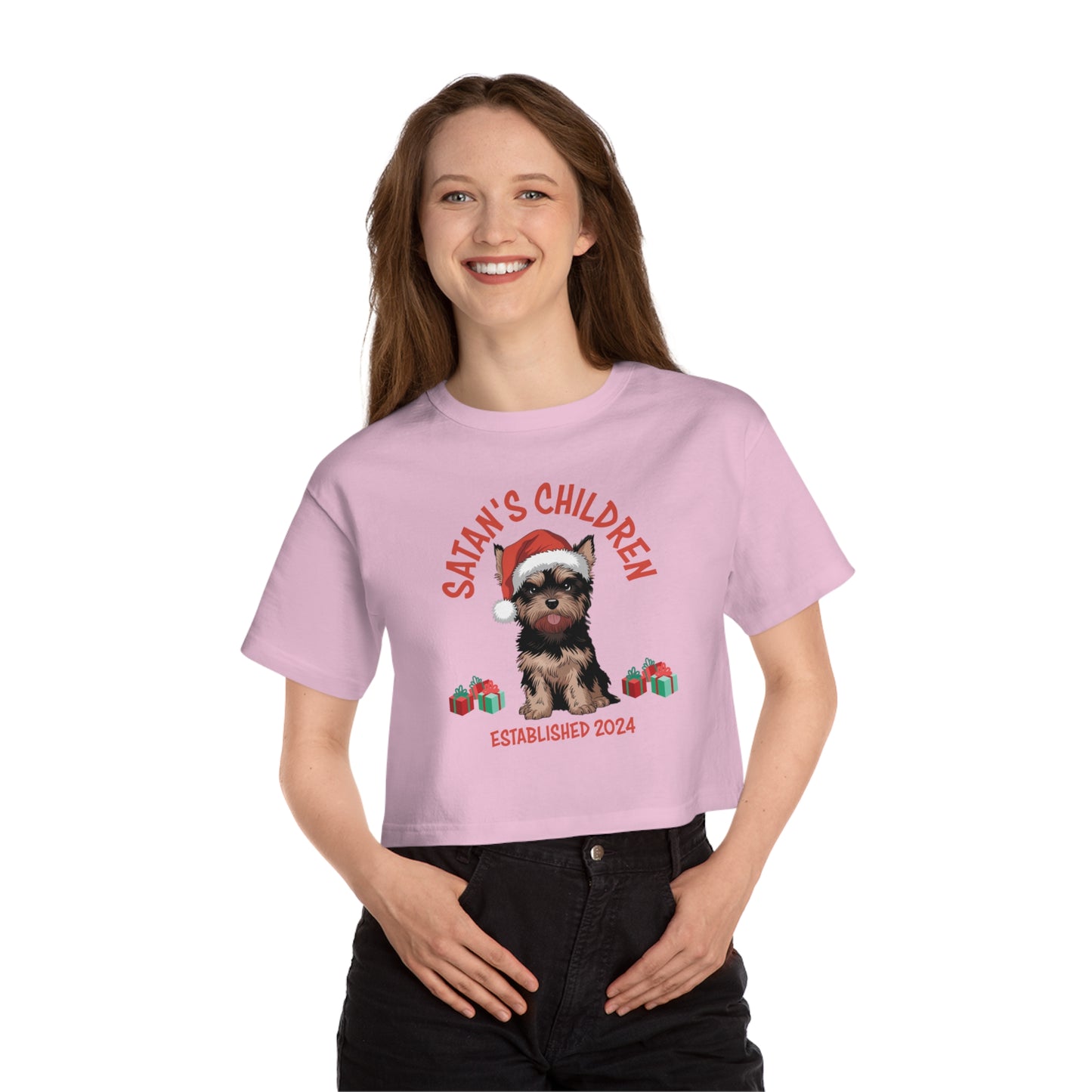 Festive Rebel Yorkie Crop