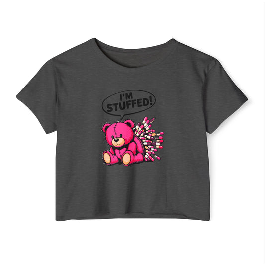 Teddy Bear & Pills Crop Tee