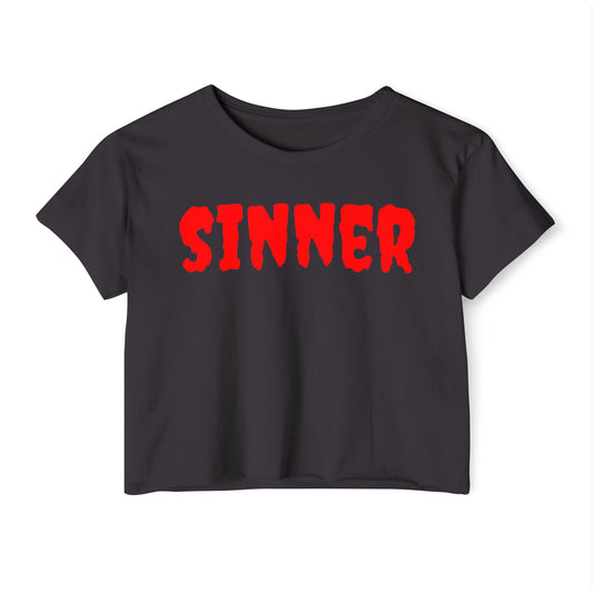 Sinner Crop Top - Satan's Children Mood Collection