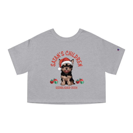 Festive Rebel Yorkie Crop