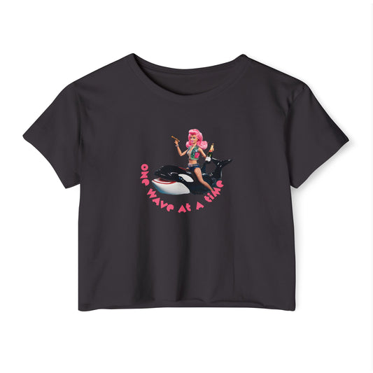 Wave Slayer Crop Tee